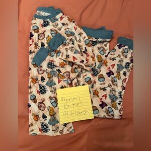 Alice and Wonderland Patterned Pajama Set